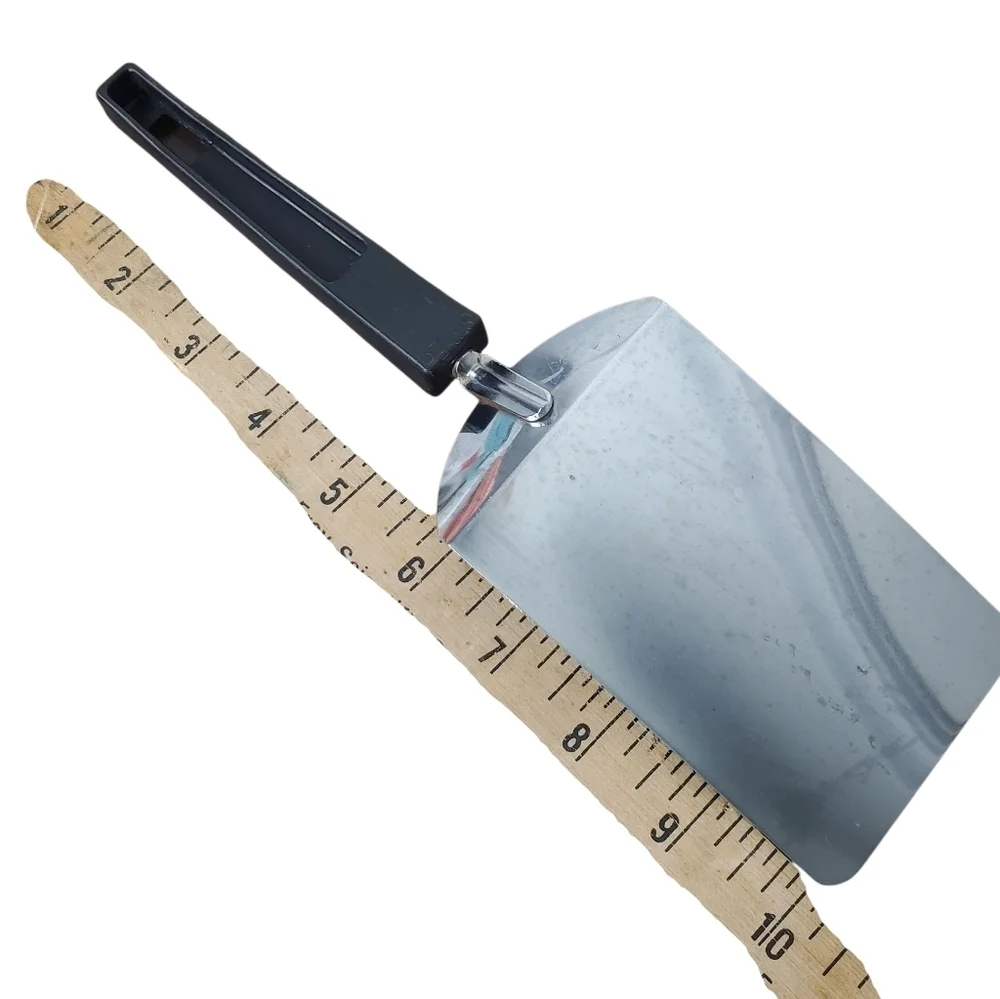 Vntg MCM Foley Short Spatula. Stainless Steel & Black Plastic. Made In USA. 10